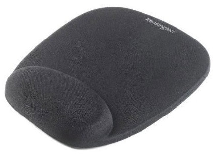 Mouse Pad Kensington, cu suport ergonomic pentru incheietura mainii, cu spuma, negru