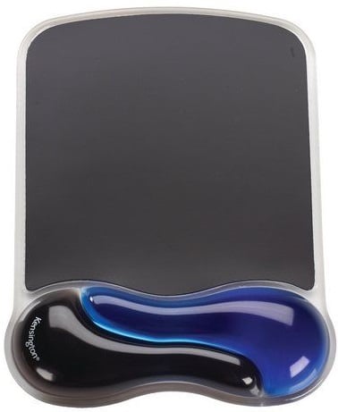 Mouse Pad Kensington Duo Gel, cu suport ergonomic pentru incheietura mainii, cu gel, albastru/negru