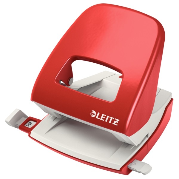 Perforatoare Leitz, Perforator metalic LEITZ 5008 NeXXt Series, 30 coli, rosu - vectordirect.ro