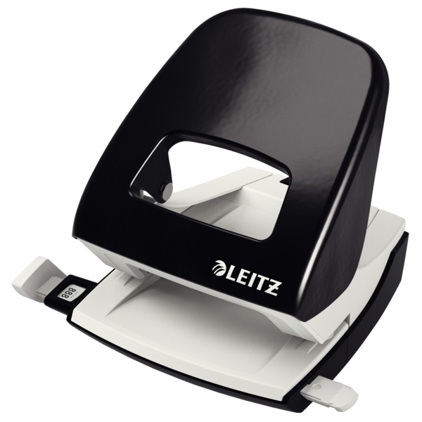 Perforator metalic LEITZ 5008 NeXXt Series, 30 coli, negru