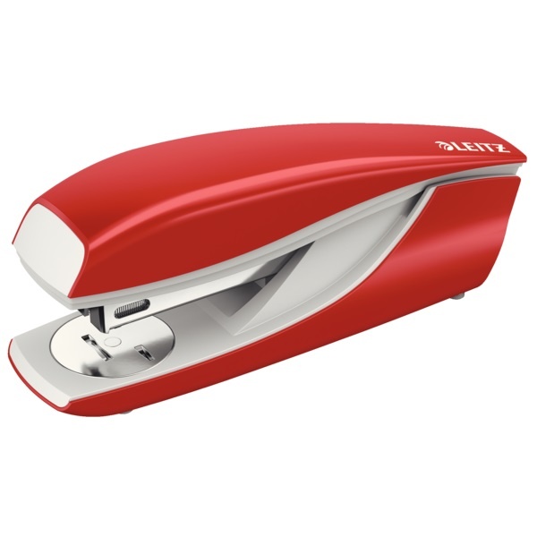 Rigle, Capsator metalic LEITZ 5502 NeXXt Series, 30 coli, 200 capse P3 incluse, rosu - vectordirect.ro