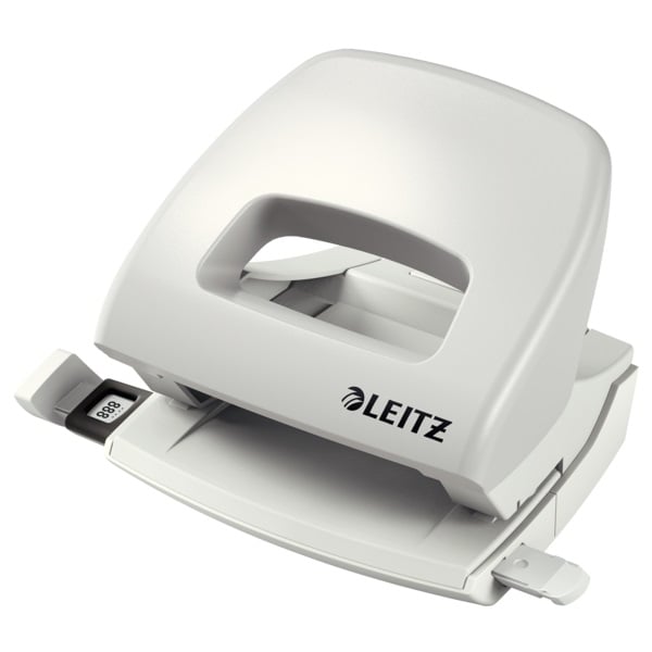 Perforatoare Rapid Leitz, Perforator plastic LEITZ 5038 NeXXt Series, 16 coli, gri - vectordirect.ro