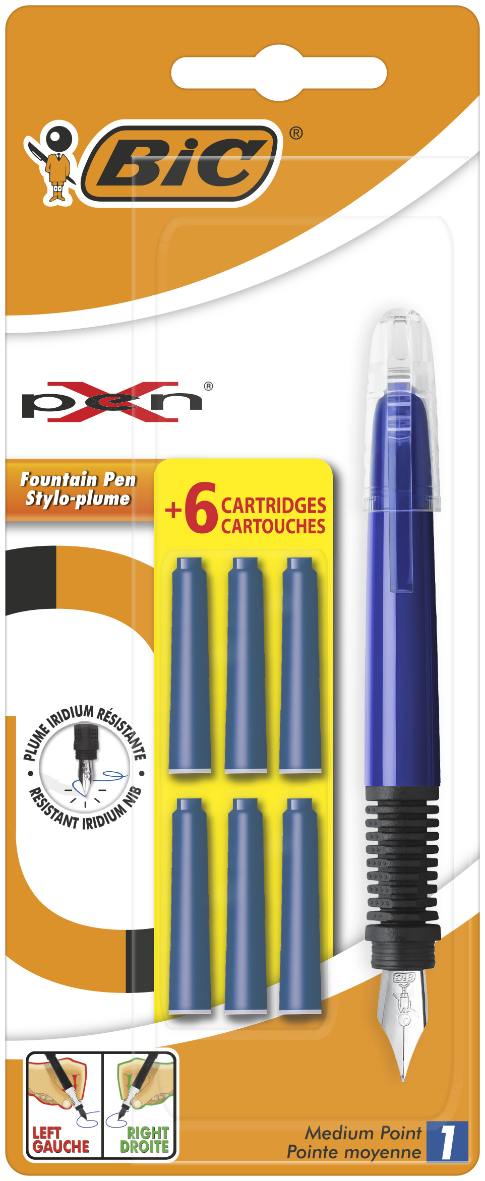 Stilouri BIC, STILOU XPEN STANDARD + 6 CARTUSE BLISTER BIC - vectordirect.ro