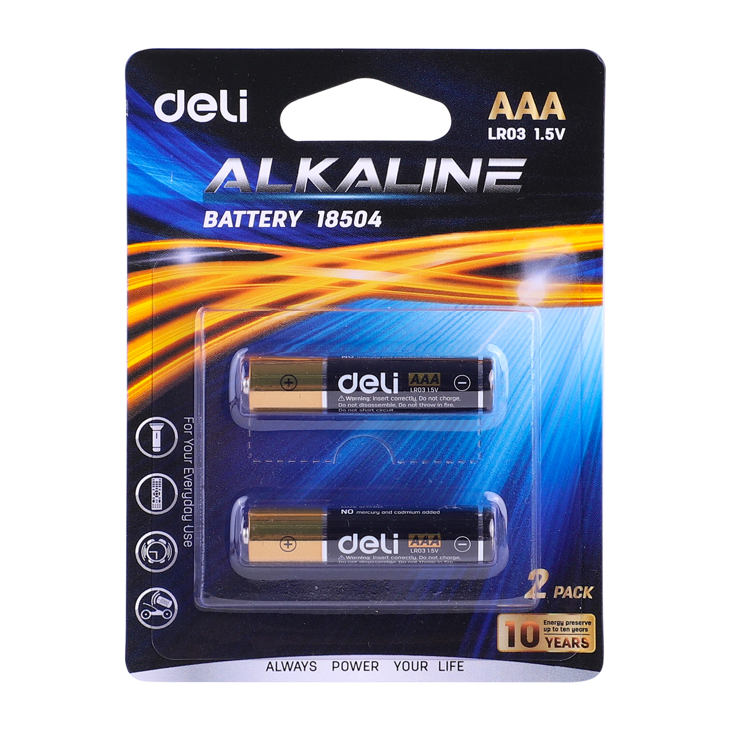 Echipamente protectia muncii, BATERII R3(AAA) ALCALINE 2 BUC/SET DELI - vectordirect.ro