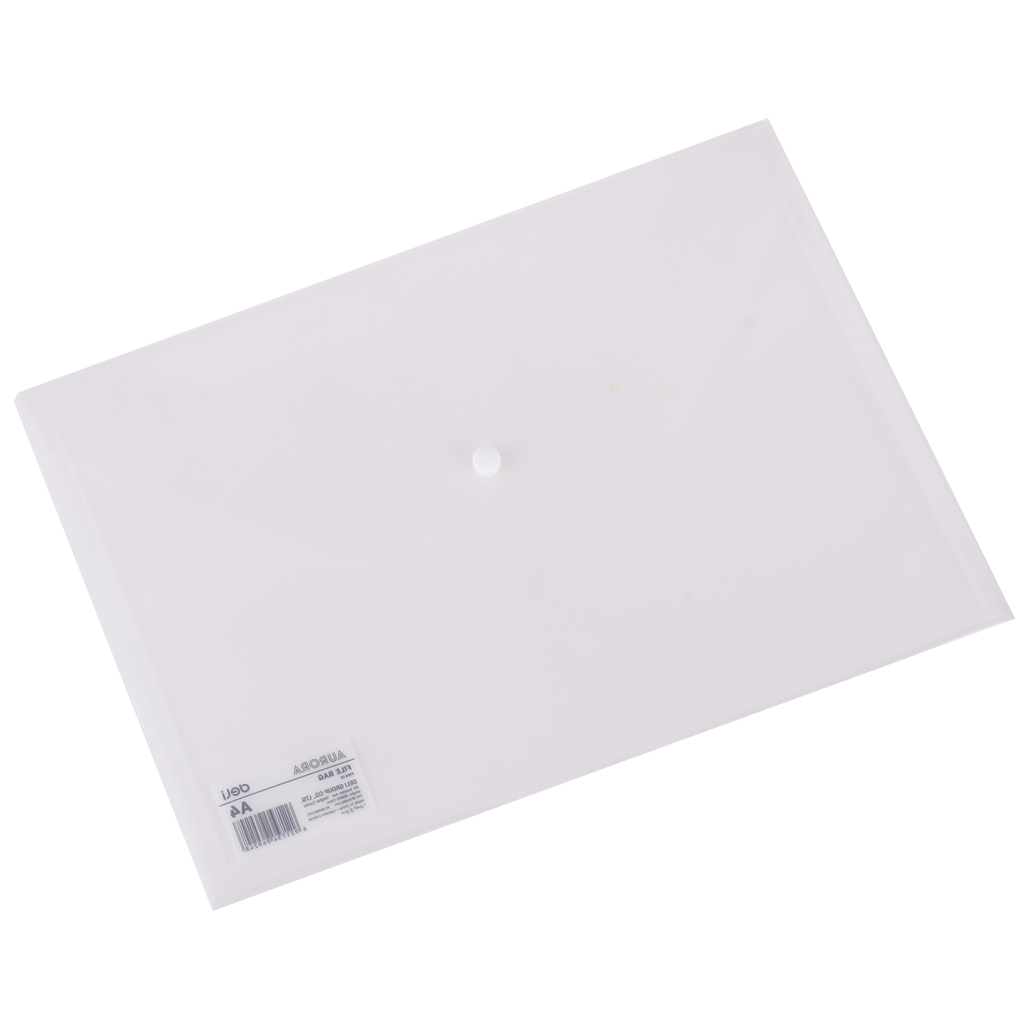 Mape din plastic Optima DELI, MAPA PLASTIC CU BUTON A4 TRANSPARENTA DELI - vectordirect.ro