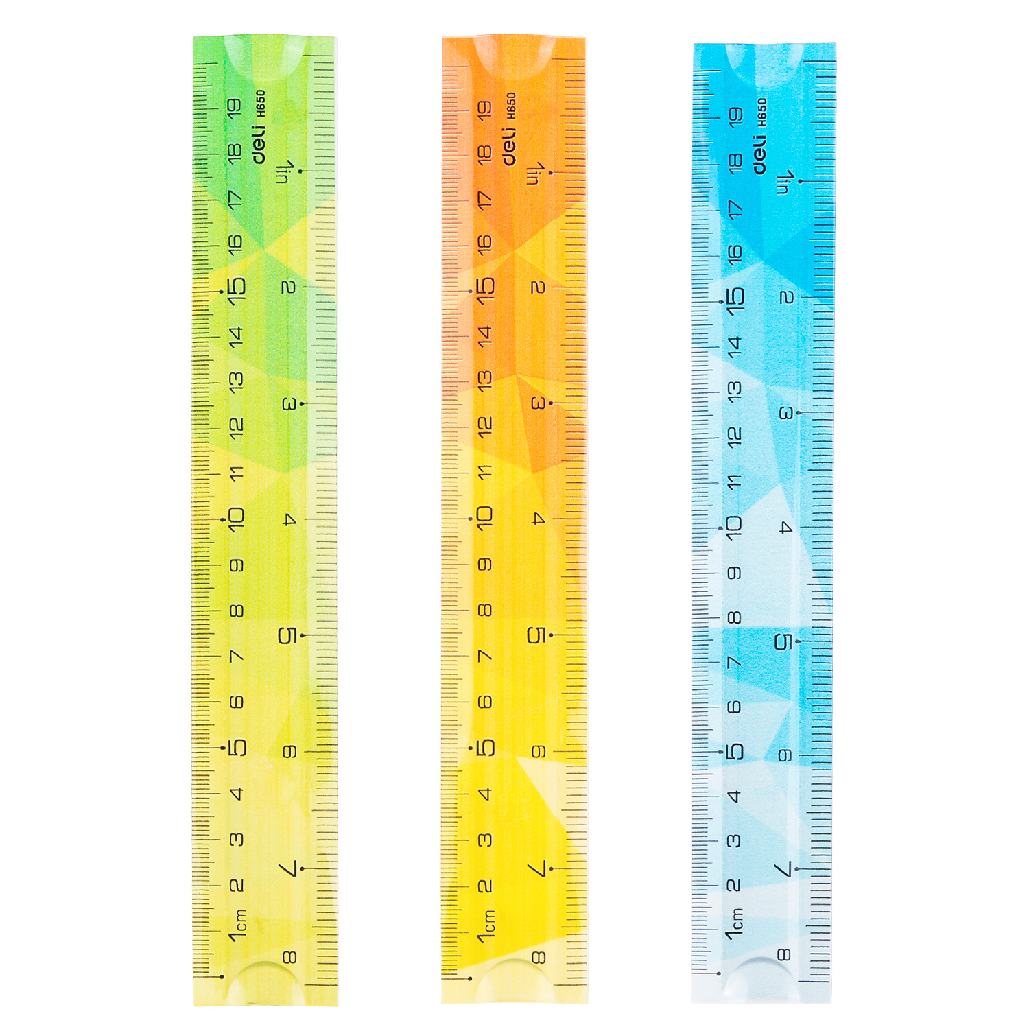 Rechizite scolare DELI Derwent Optima Pilot, RIGLA 20CM MULTICOLORA FLEXIBILA DELI - vectordirect.ro