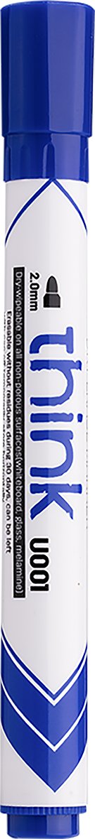 MARKER WHITEBOARD ALBASTRU 2MM DELI
