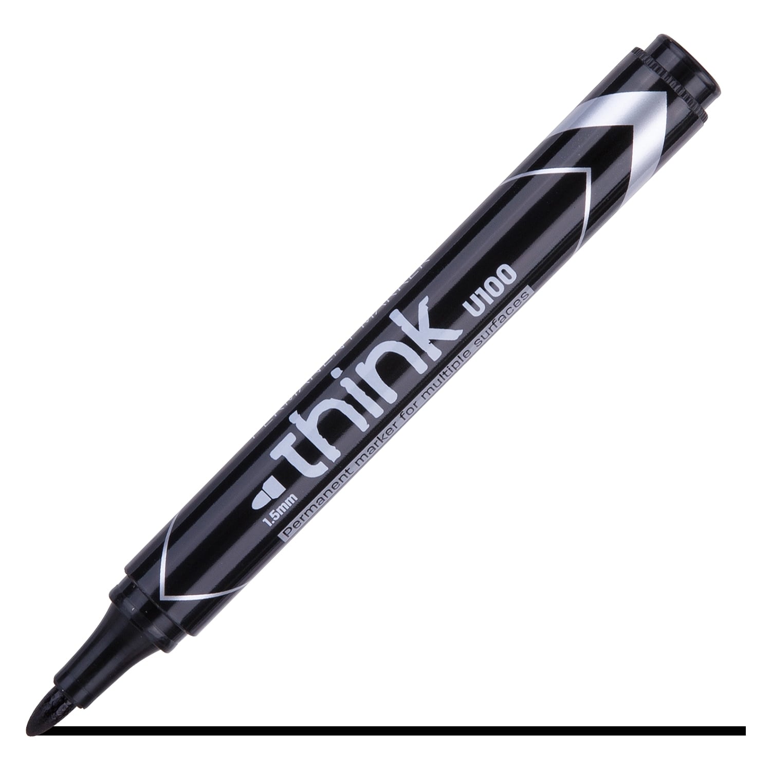 Pixuri Pilot, MARKER PERMANENT NEGRU VARF ROTUND 1.5MM DELI - vectordirect.ro