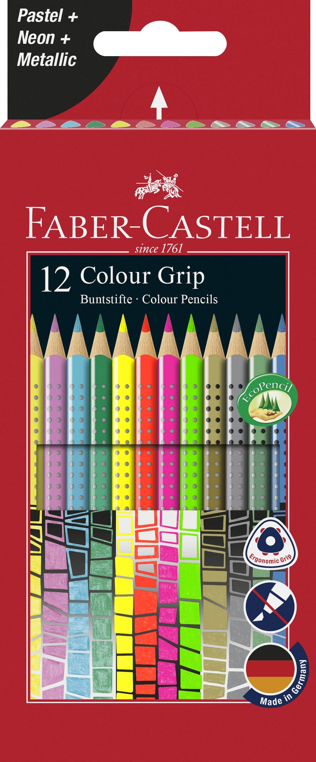 Toate produsele, CREIOANE COLORATE 12 CULORI SPECIALE GRIP FABER-CASTELL - vectordirect.ro