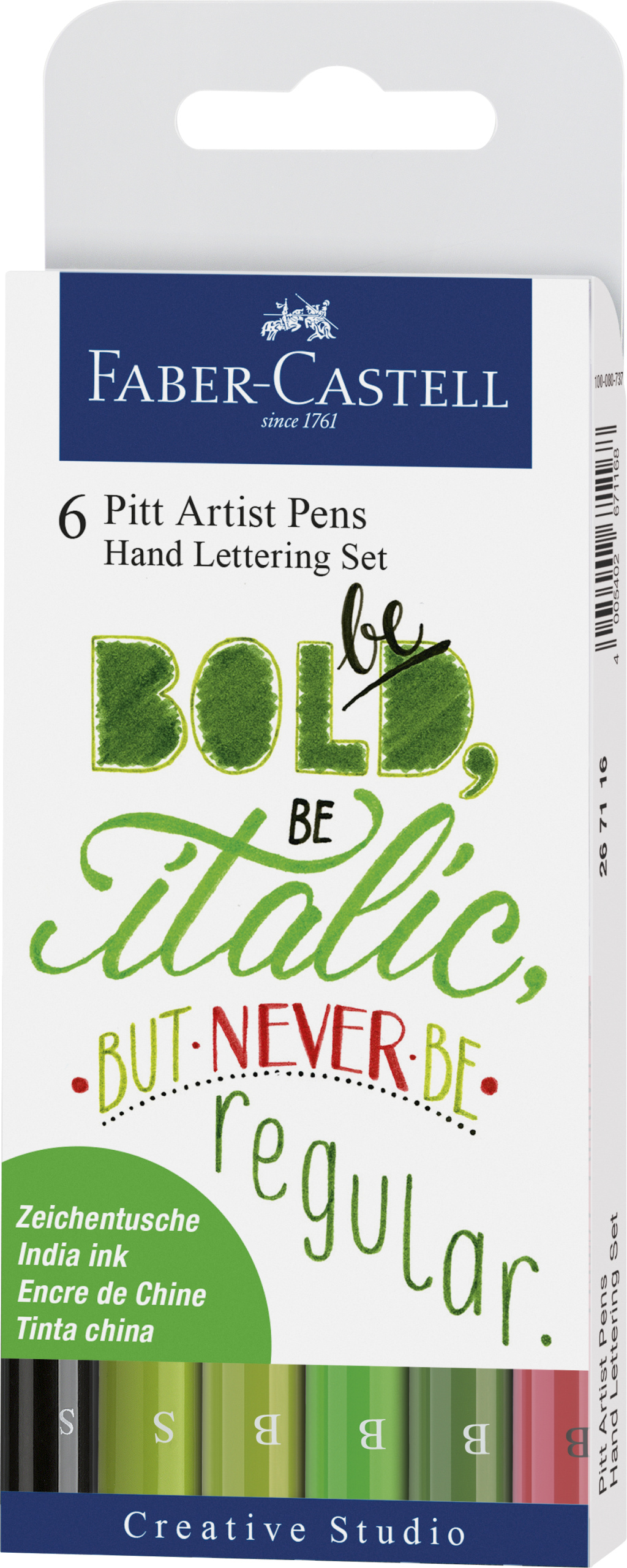 Rechizite scolare Papermate PIGNA_CAIETE BIC Das Leitz, PITT ARTIST PEN SET CALIGRAFIC 6 BUC VERDE FABER-CASTELL - vectordirect.ro