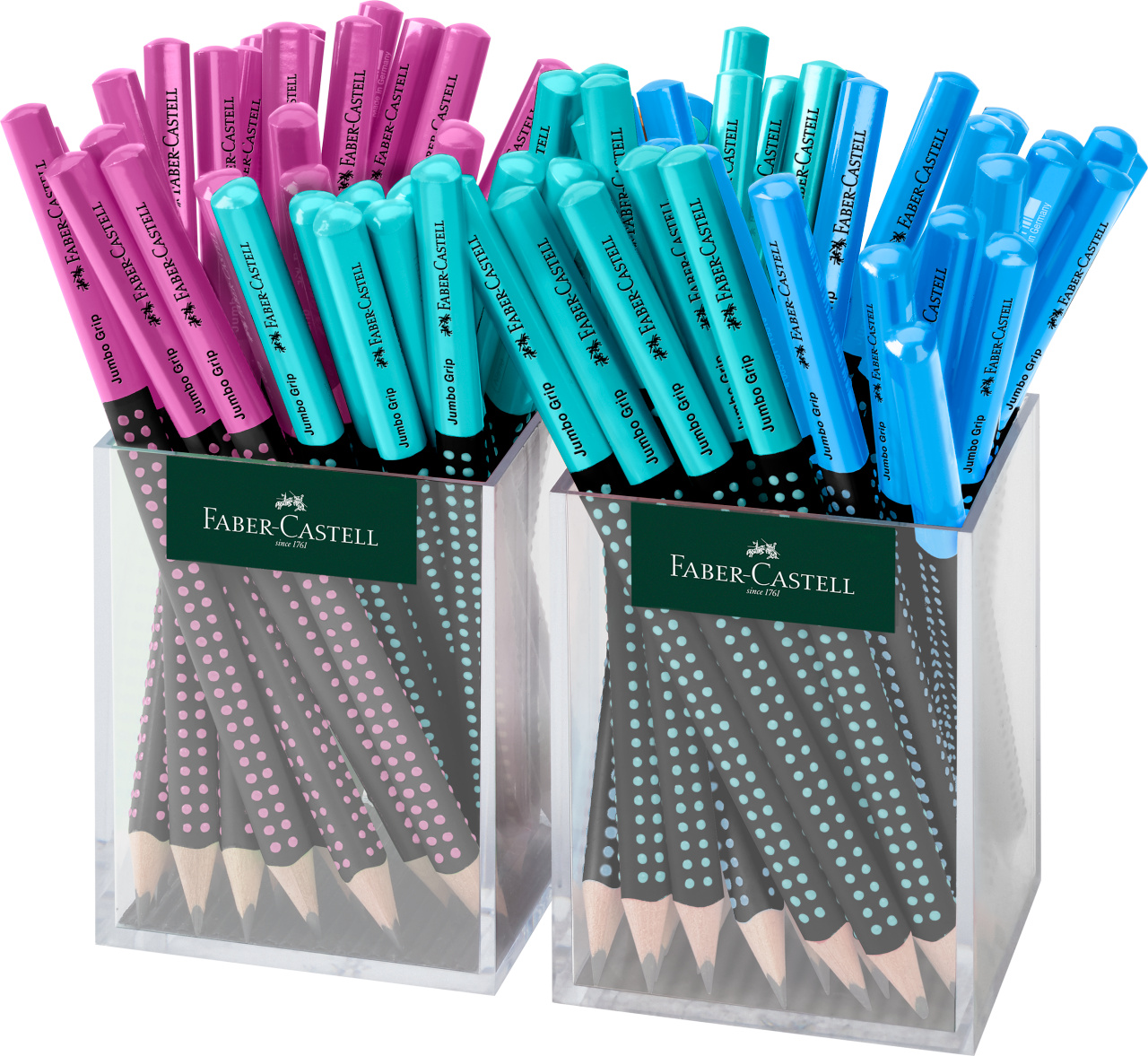 Instrumente de scris, CREION GRAFIT JUMBO GRIP TWO-TONE 2*36 CUT PLASTIC FABER-CASTELL - vectordirect.ro