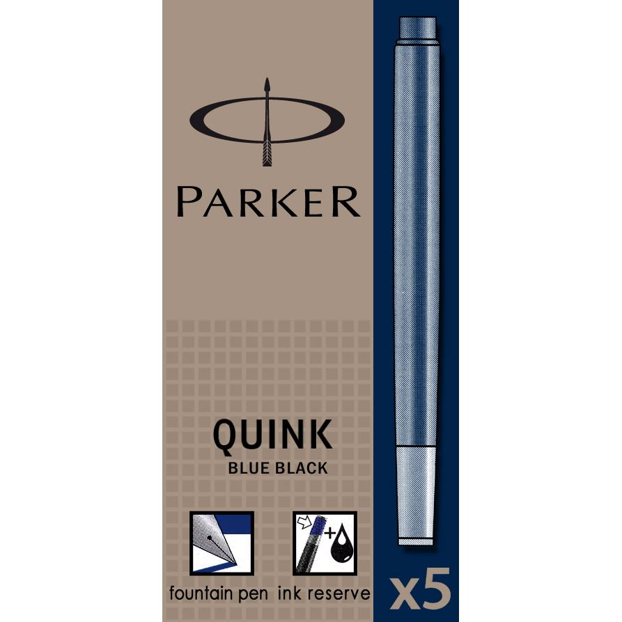 Rechizite scolare Parker Caran dAche, CARTUSE CERNEALA MARI ALBASTRU INCHIS 5/CUTIE PARKER - vectordirect.ro