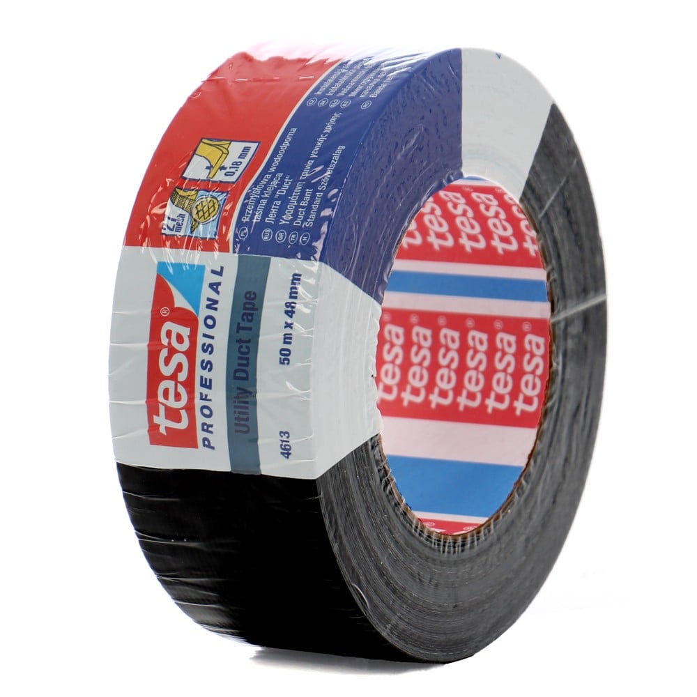 TESA, BANDA ADEZIVA DUCT TAPE NEAGRA 50M*48MM - vectordirect.ro