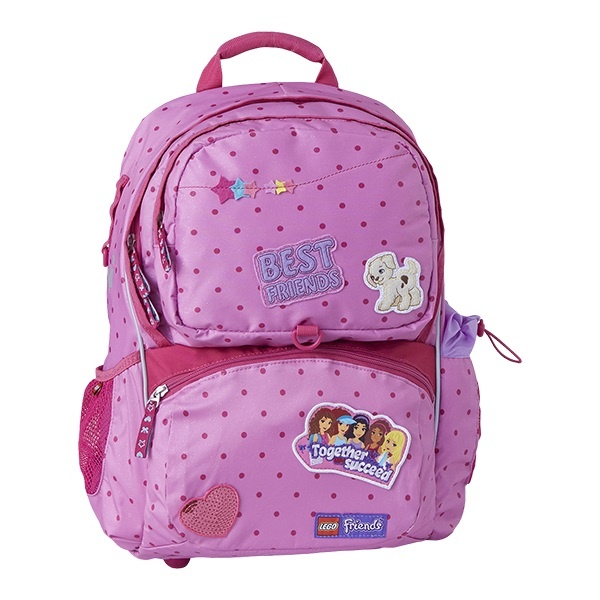 Penare, Ghiozdan scoala pentru fete, model Freshman + sac sport LEGO Core Line - design Friends PatchWork - vectordirect.ro