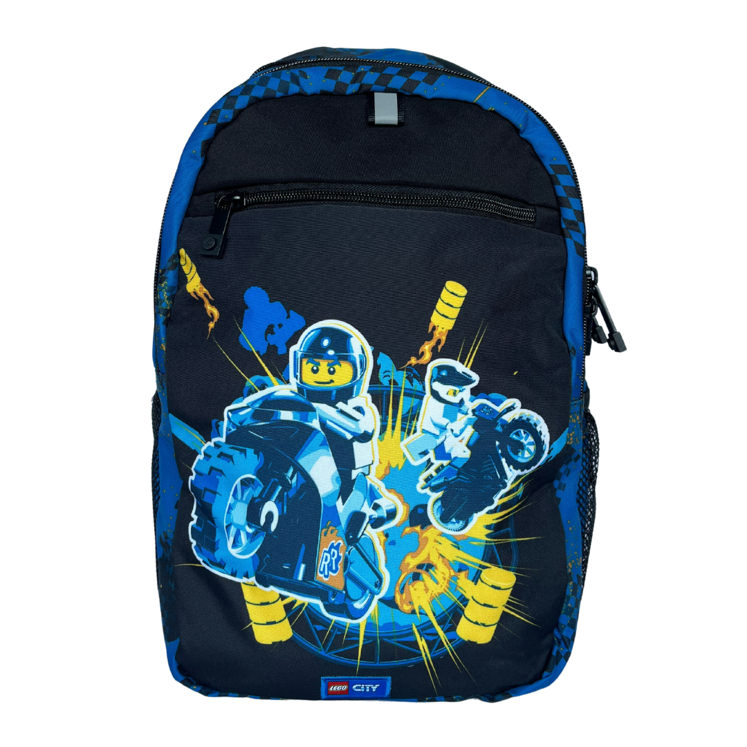 Rechizite scolare Aurora BIC Lego, Rucsac extins LEGO V-Line - design City Race - vectordirect.ro