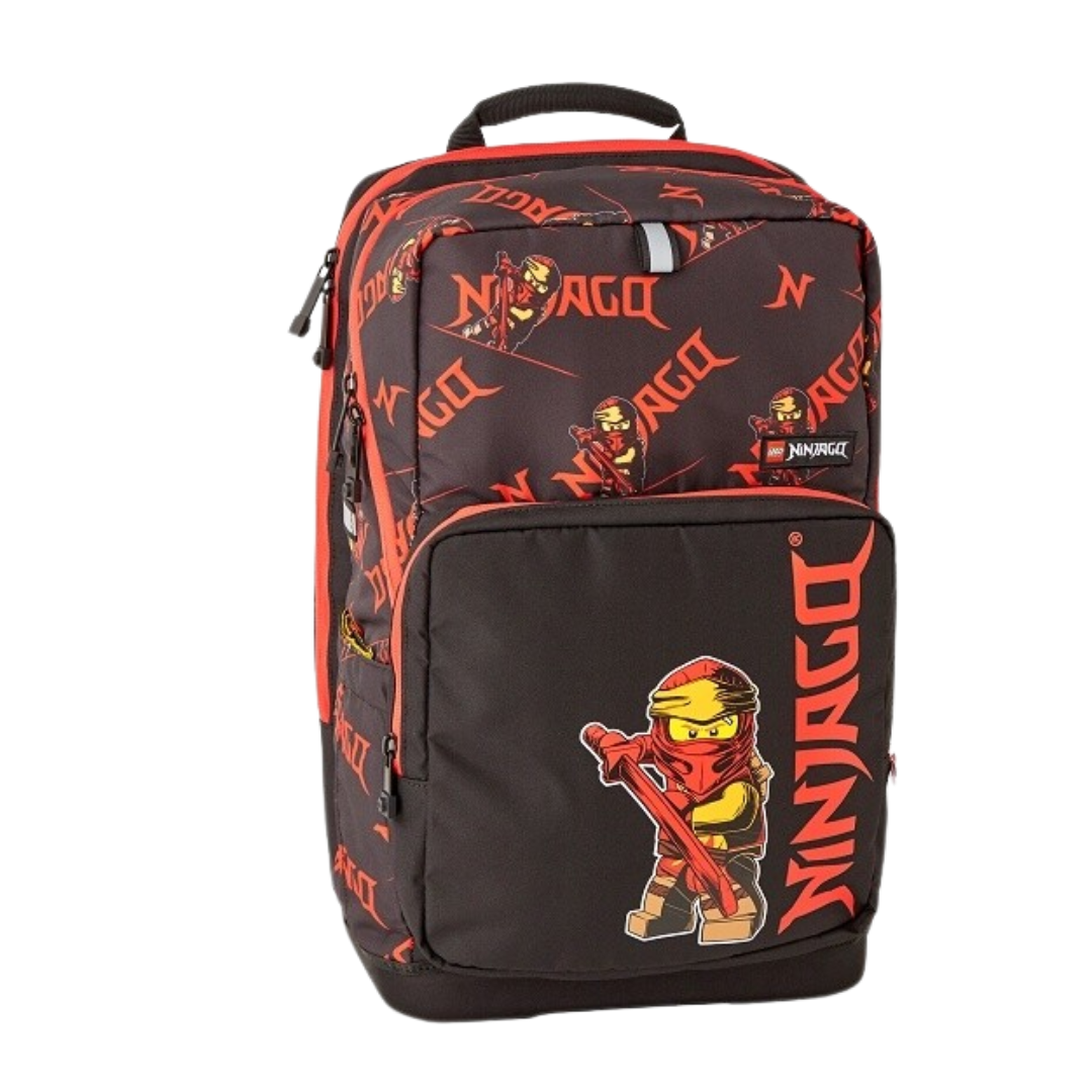 Ghiozdane scolare, Ghiozdan scoala LEGO Maxi Light - design NinjaGo, Red - vectordirect.ro