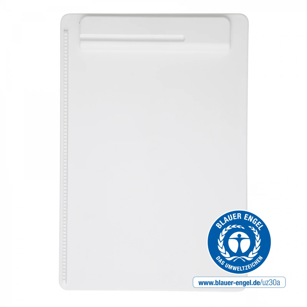 Laminatoare, folii laminare Maul, Clipboard simplu A4, din plastic reciclat, ECO MAUL Go - alb - vectordirect.ro
