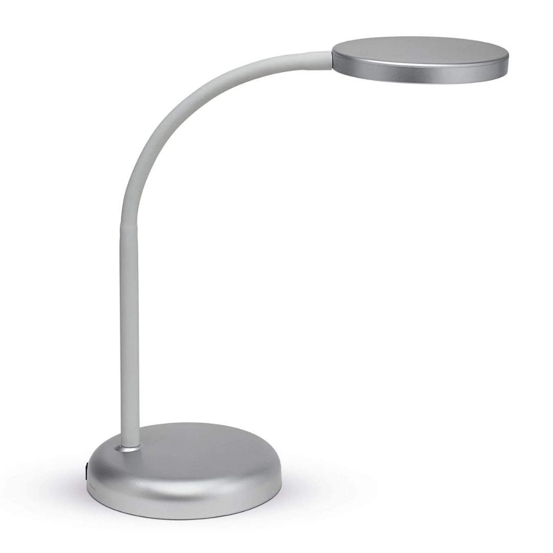 Lampa de birou, cu LED, MAUL Joy - argintie