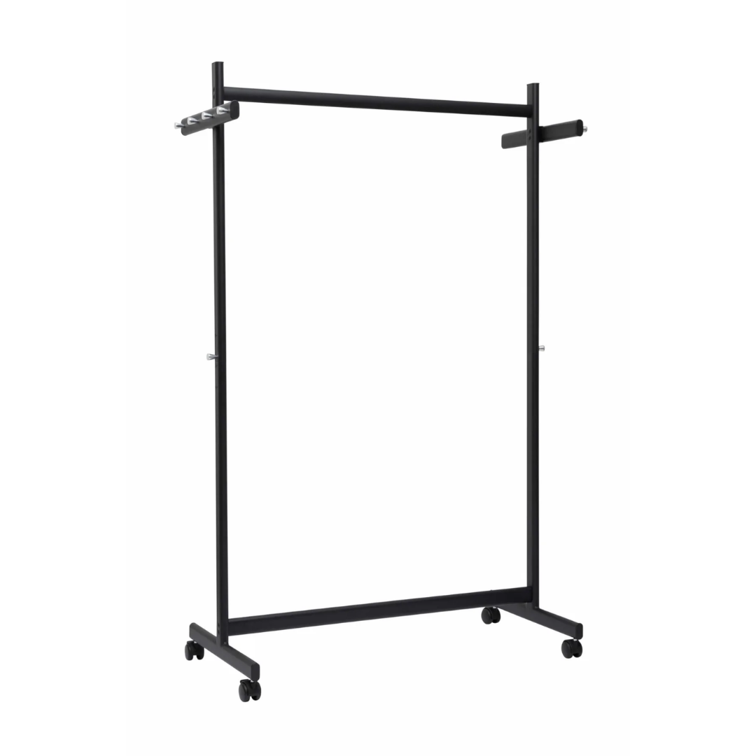 Maul, Suport pentru haine mobil, din metal, 115,5 x 172,5 x 50,8 cm, MAUL Samba - negru - vectordirect.ro