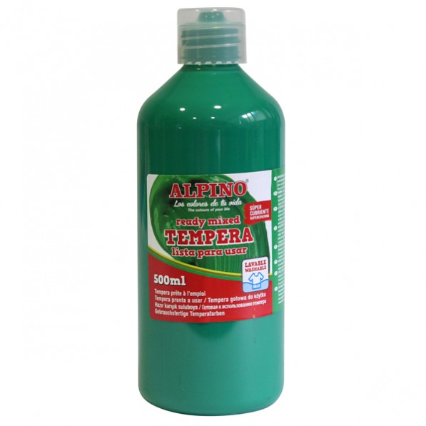 Toate produsele, Tempera lavabila, 500ml, Alpino - verde inchis - vectordirect.ro