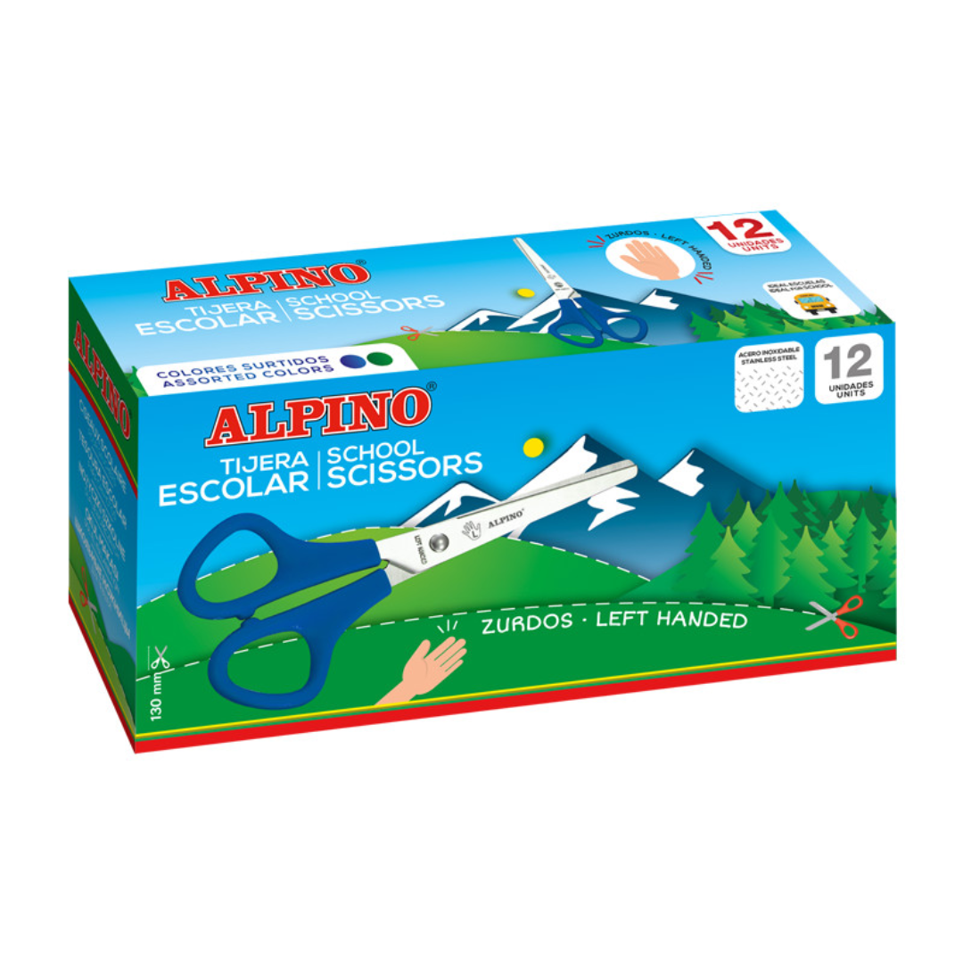 Foarfeca pentru copii stangaci, 13 cm, ALPINO