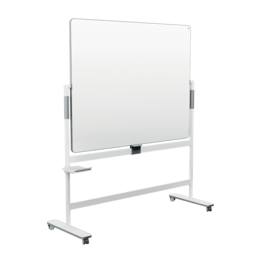 Tabla mobila NOBO Move & Meet, 150x120 cm, magnetica, include tavita detasabila si marker, alb