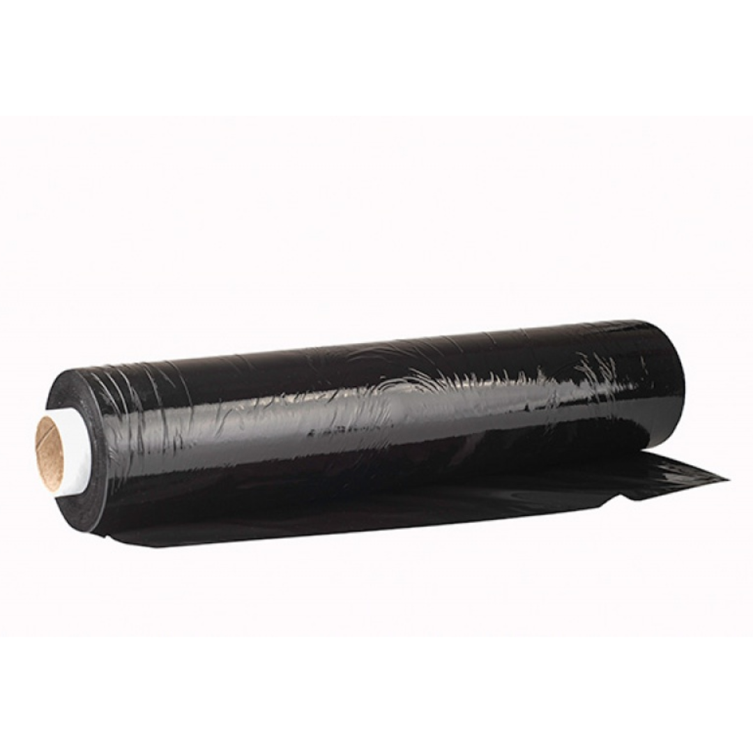 Folie stretch neagra, uz manual, 50cm latime, 23microni, 2.5kg net, Office Products
