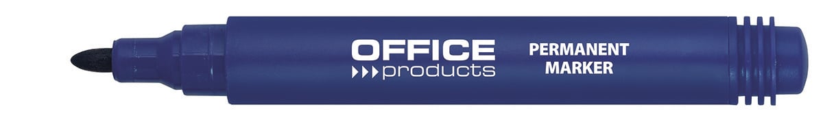 Toate produsele, Permanent marker, varf rotund 1-3mm, corp plastic, Office Products - albastru - vectordirect.ro