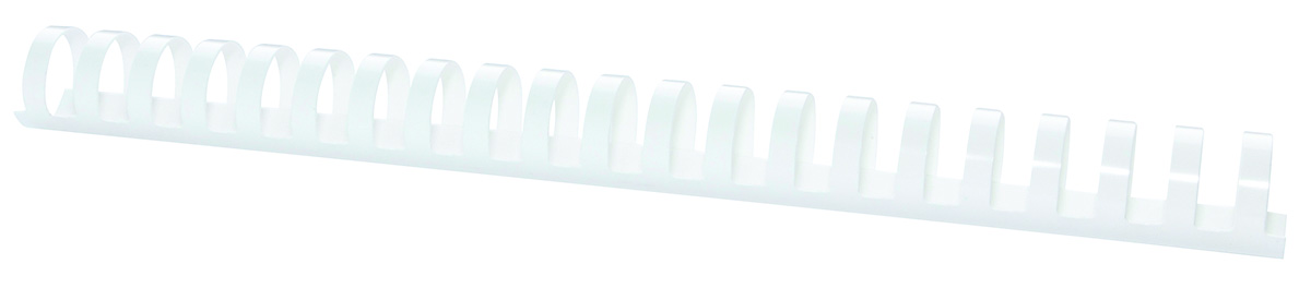 Inele plastic 25 mm, max 240 coli, 50buc/cut Office Products - alb