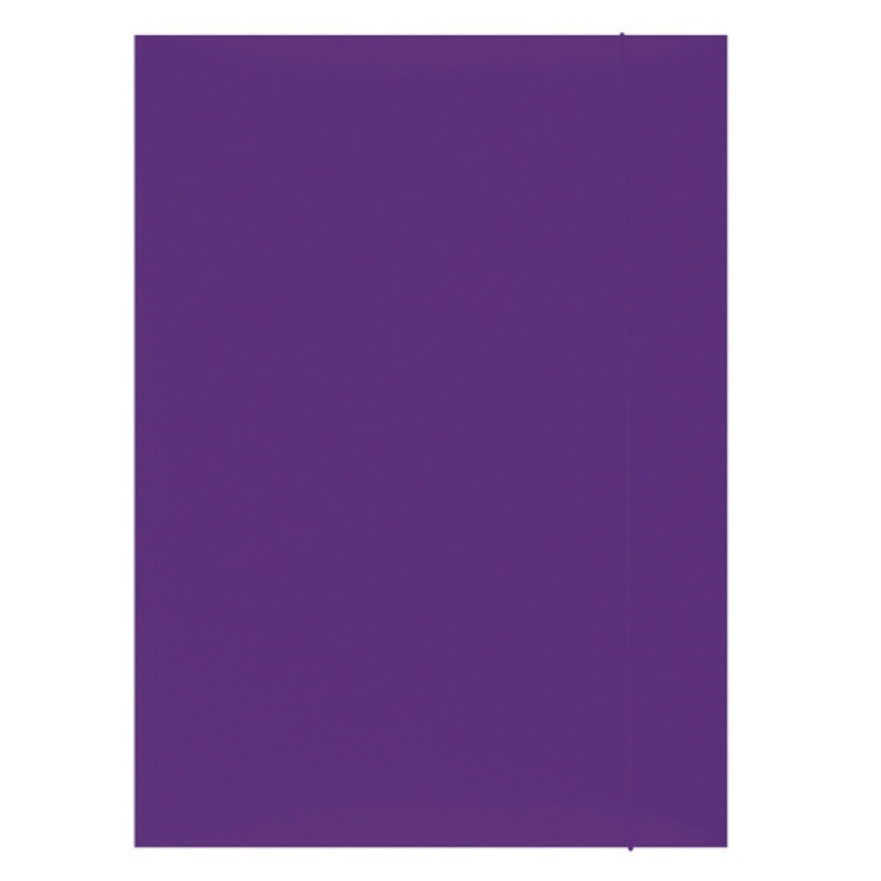Mapa din carton plastifiat cu elastic, 300gsm, Office Products - violet