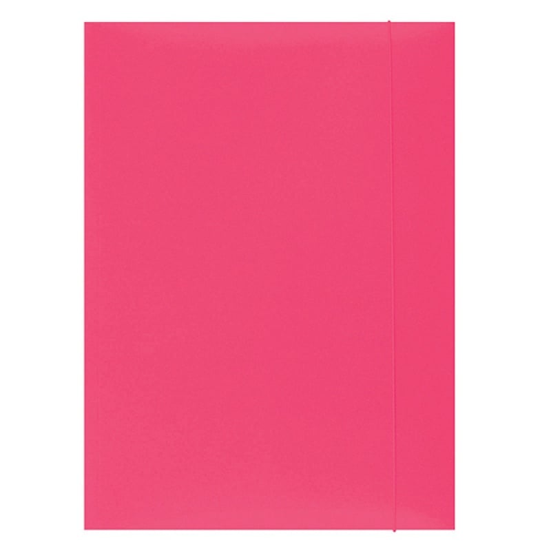 Toate produsele, Mapa din carton plastifiat cu elastic, 300gsm, Office Products - roz - vectordirect.ro