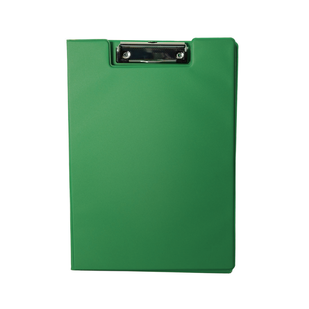 Optima, Clipboard dublu A4, plastifiat PP, Optima - verde - vectordirect.ro