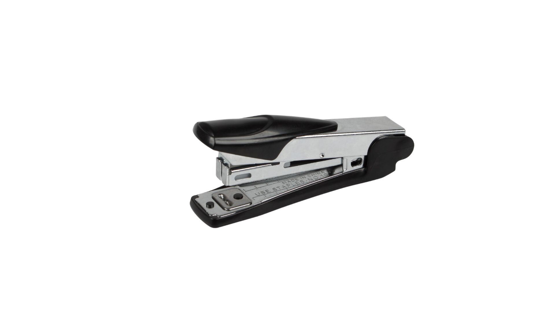 Optima, Capsator metalic,  15 coli, capse 10/4, Optima MS15 - argintiu cu accesorii negre - vectordirect.ro