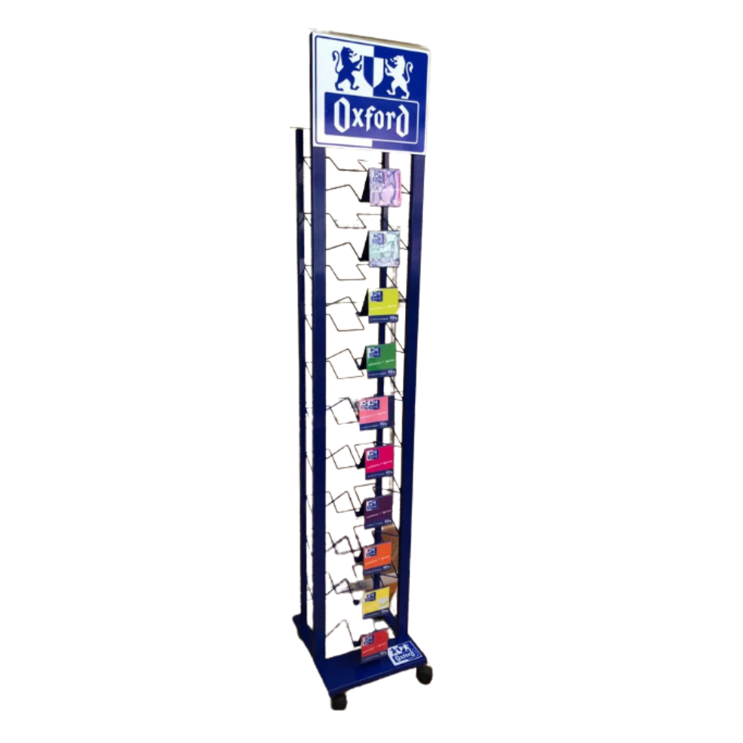 Oxford, Display de podea Oxford, dimensiuni 35X35,5X200 cm, 10 polite - vectordirect.ro