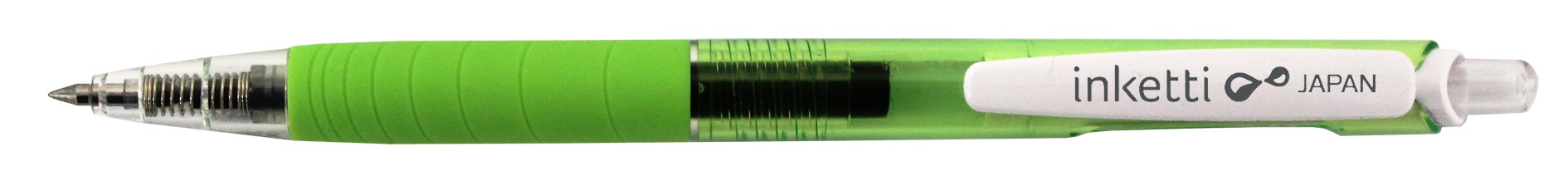 Toate produsele, Pix cu gel PENAC Inketti, rubber grip, 0.5mm, corp verde lime transparent - scriere verde lime - vectordirect.ro