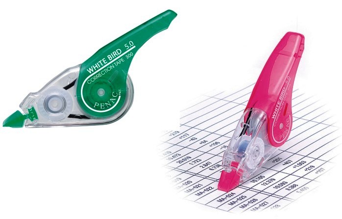 Rechizite scolare Penac Rapid CENTROPEN, Dispenser cu banda corectoare PENAC White Bird, 5mm x 8m - capac culori asortate - vectordirect.ro