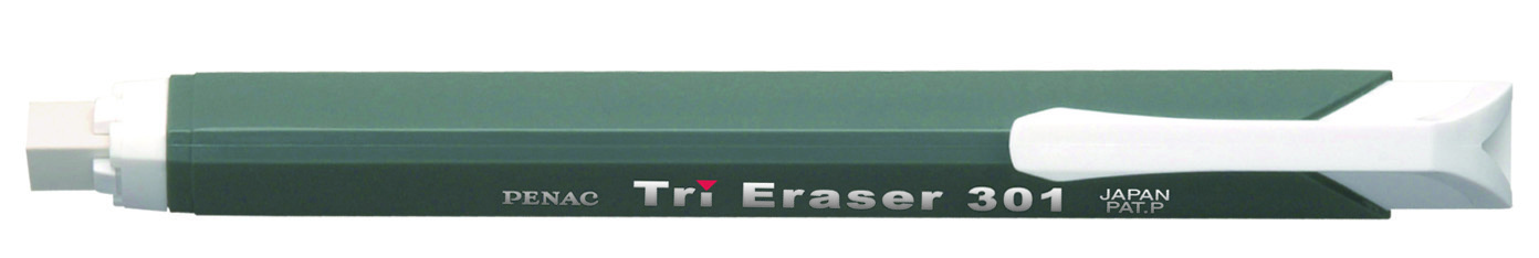 Rechizite scolare Nikidom Roller Standardgraph Penac Optima, Radiera mecanica PENAC Tri Eraser, triunghiulara, 100% cauciuc - corp gri - vectordirect.ro