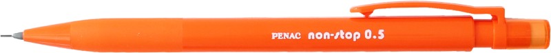 Toate produsele, Creion mecanic PENAC Non-Stop, rubber grip, 0.5mm, varf plastic - corp orange pastel - vectordirect.ro