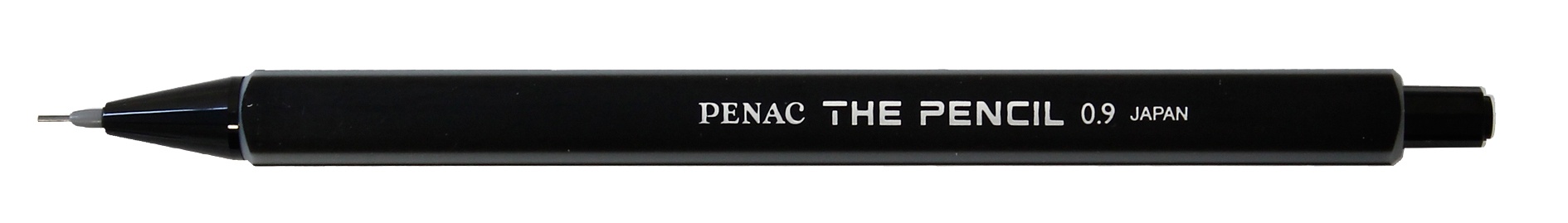 Creion mecanic PENAC The Pencil, rubber grip, 0.9mm, varf plastic - corp negru