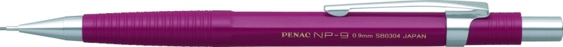 Toate produsele, Creion mecanic profesional PENAC NP-9, 0.9mm, con metalic cu varf cilindric fix - corp bordeaux - vectordirect.ro