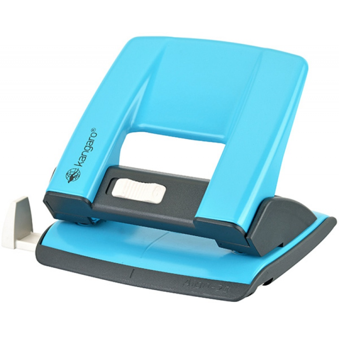 Perforatoare, Perforator metalic 20 coli, KANGARO Aion 20G/S - turcoaz - vectordirect.ro