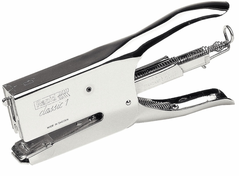Toate produsele, Capsator metalic Classic Rapid K1, tip cleste, 50 coli, cutie, crom - vectordirect.ro
