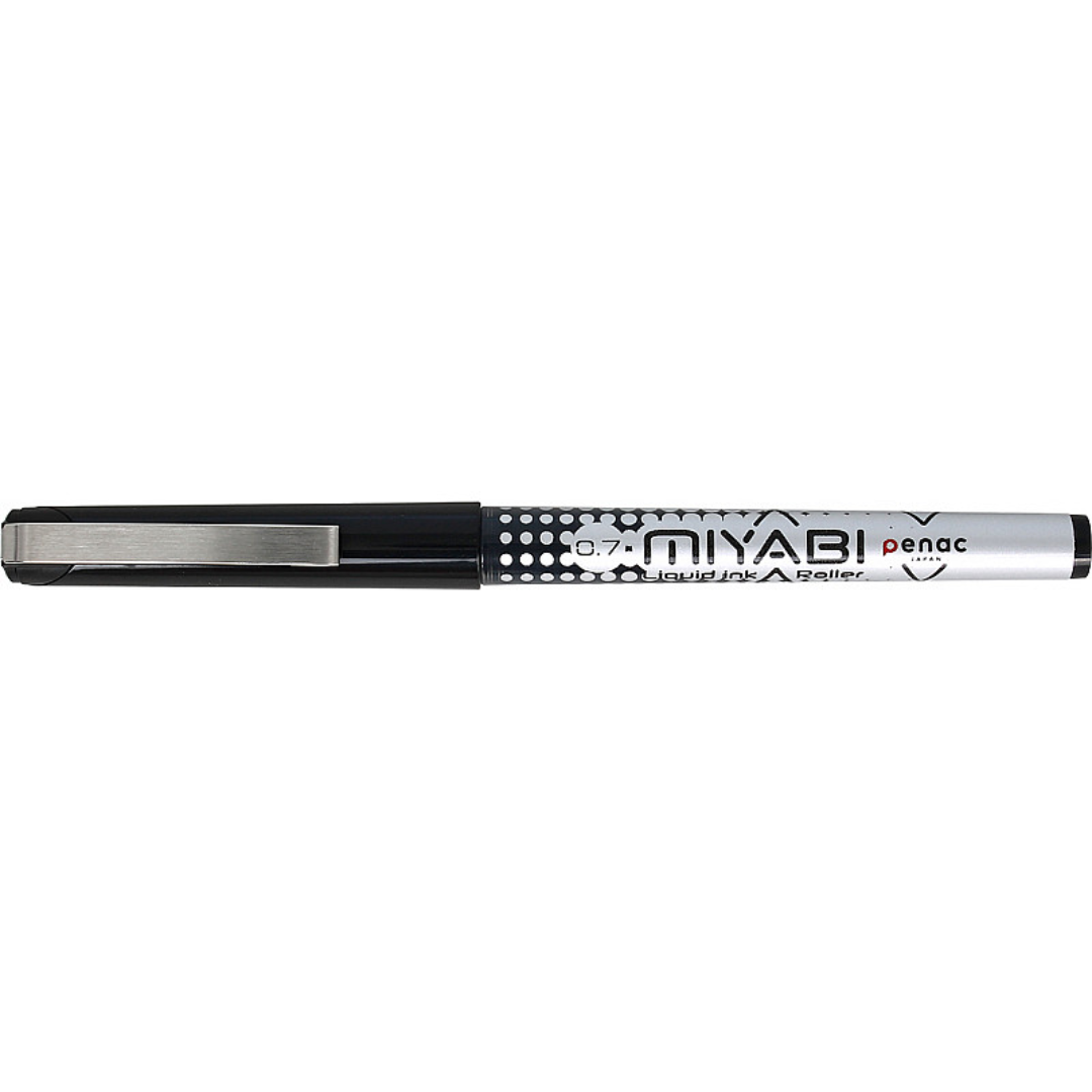 Instrumente de scris, Roller cu cerneala PENAC Miyabi, ball point 0.7mm, clema metalica - scriere neagra - vectordirect.ro