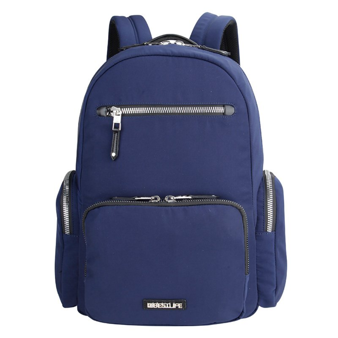 Echipamente protectia muncii, Rucsac BESTLIFE Jade, 40x31x15cm, compartiment tableta si laptop 14.1 inch, albastru - vectordirect.ro