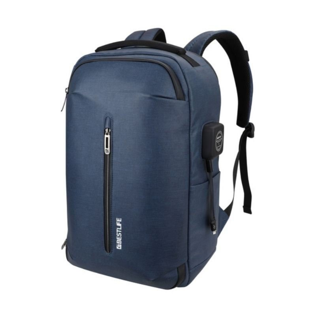 Echipamente protectia muncii, Rucsac BESTLIFE Neoton 2.0, 46x29x13cm, compartiment tableta si laptop 15.6 inch, bleumarin - vectordirect.ro