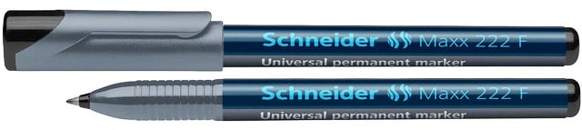 Toate produsele, Universal permanent marker SCHNEIDER Maxx 222 F, varf 0.7mm - negru - vectordirect.ro