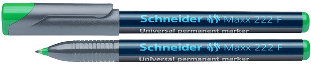 Schneider, Universal permanent marker SCHNEIDER Maxx 222 F, varf 0.7mm - verde - vectordirect.ro