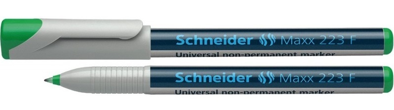 Toate produsele, Universal non-permanent marker SCHNEIDER Maxx 223 F, varf 0.7mm - verde - vectordirect.ro
