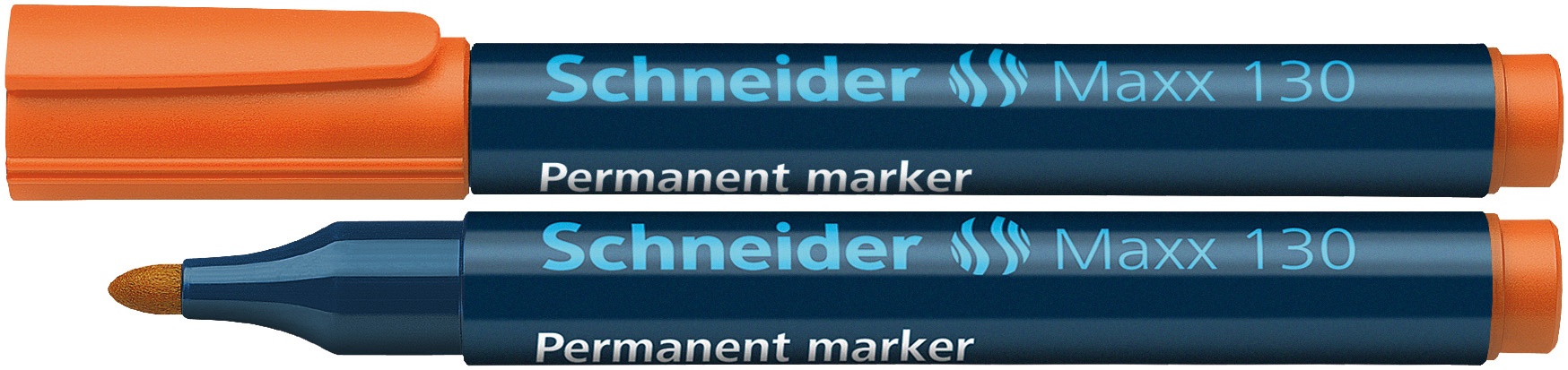 Toate produsele, Permanent marker SCHNEIDER Maxx 130, varf rotund 1-3mm - portocaliu - vectordirect.ro