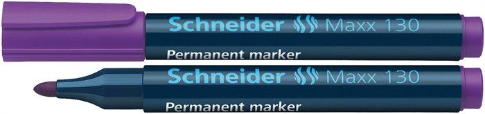 Toate produsele, Permanent marker SCHNEIDER Maxx 130, varf rotund 1-3mm - violet - vectordirect.ro